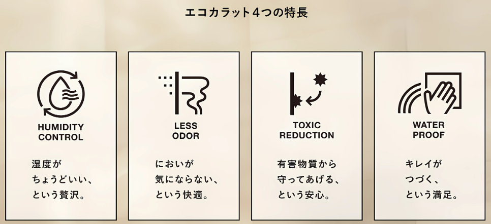 湿気とニオイの両方にアプローチできるのがLIXILの「エコカラット」。